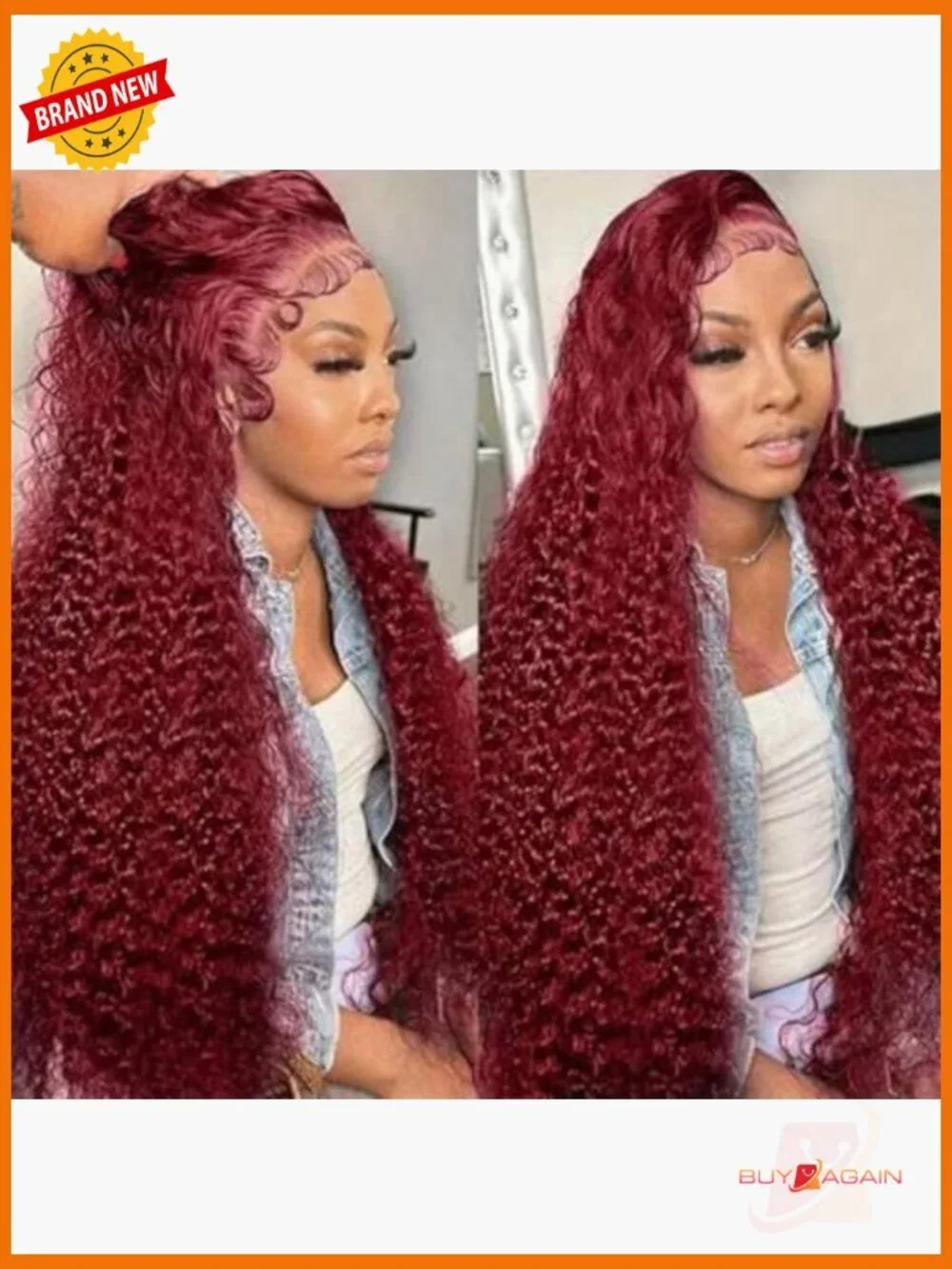 Deep Wave Lace Front Wig with Pre-Plucked Hairline